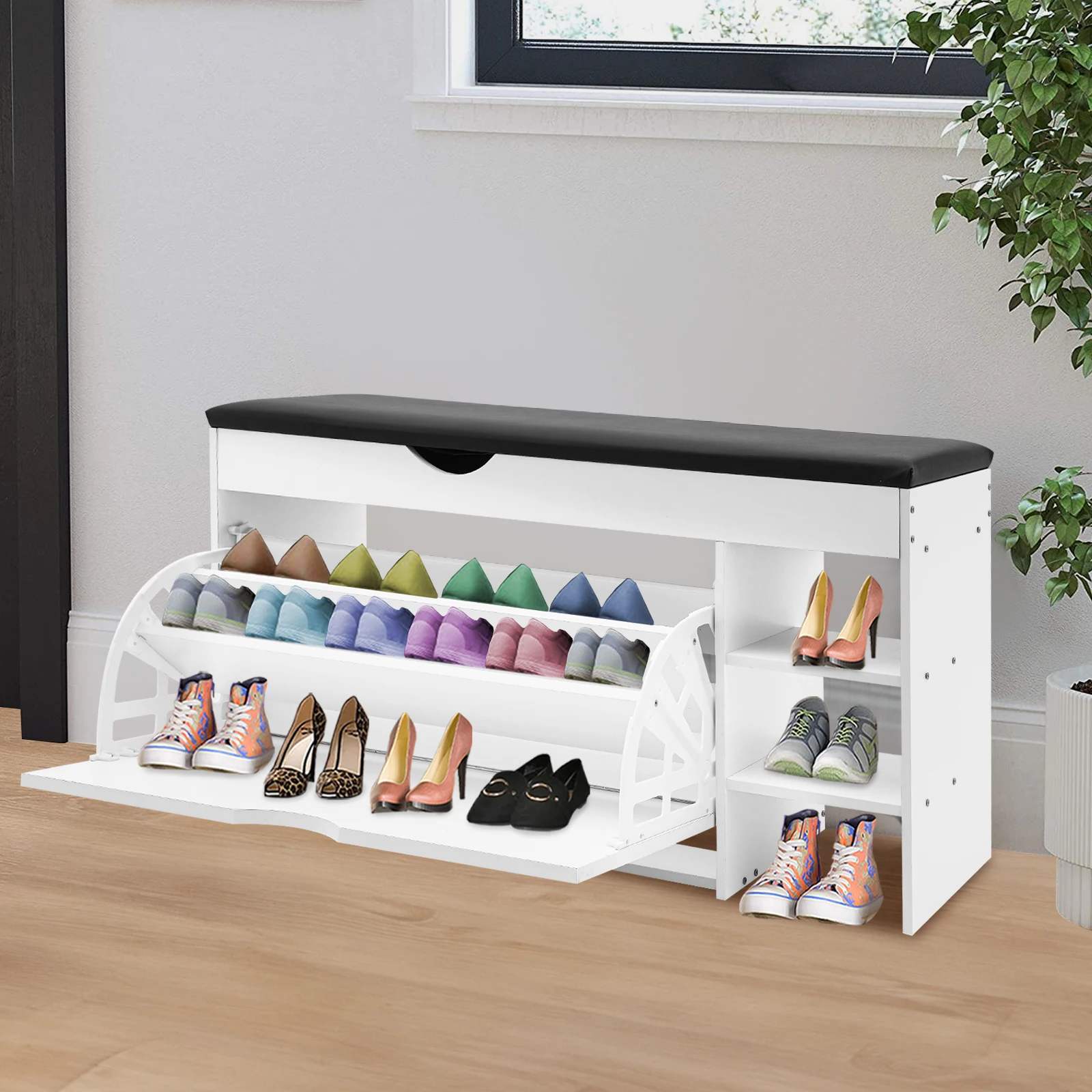 

Shoe Bench for Entrance,Modern Shoe Cabinet Stool Sitting Rack Household