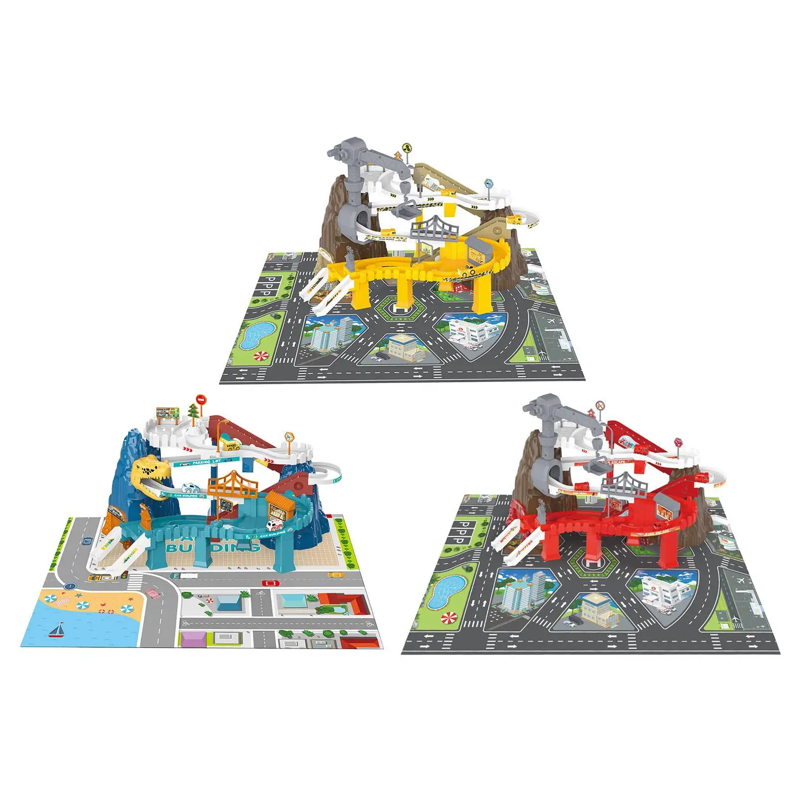 Piste de rampe de voiture de course pour enfants, jouet coule, cadeau d'anniversaire