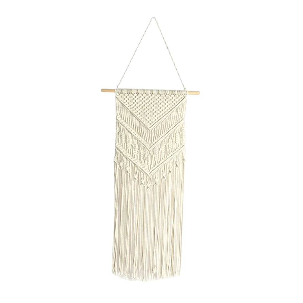 Boho Macrame Woven Wall Hanging Tapestry Rustic Chic Geometric Home Decor