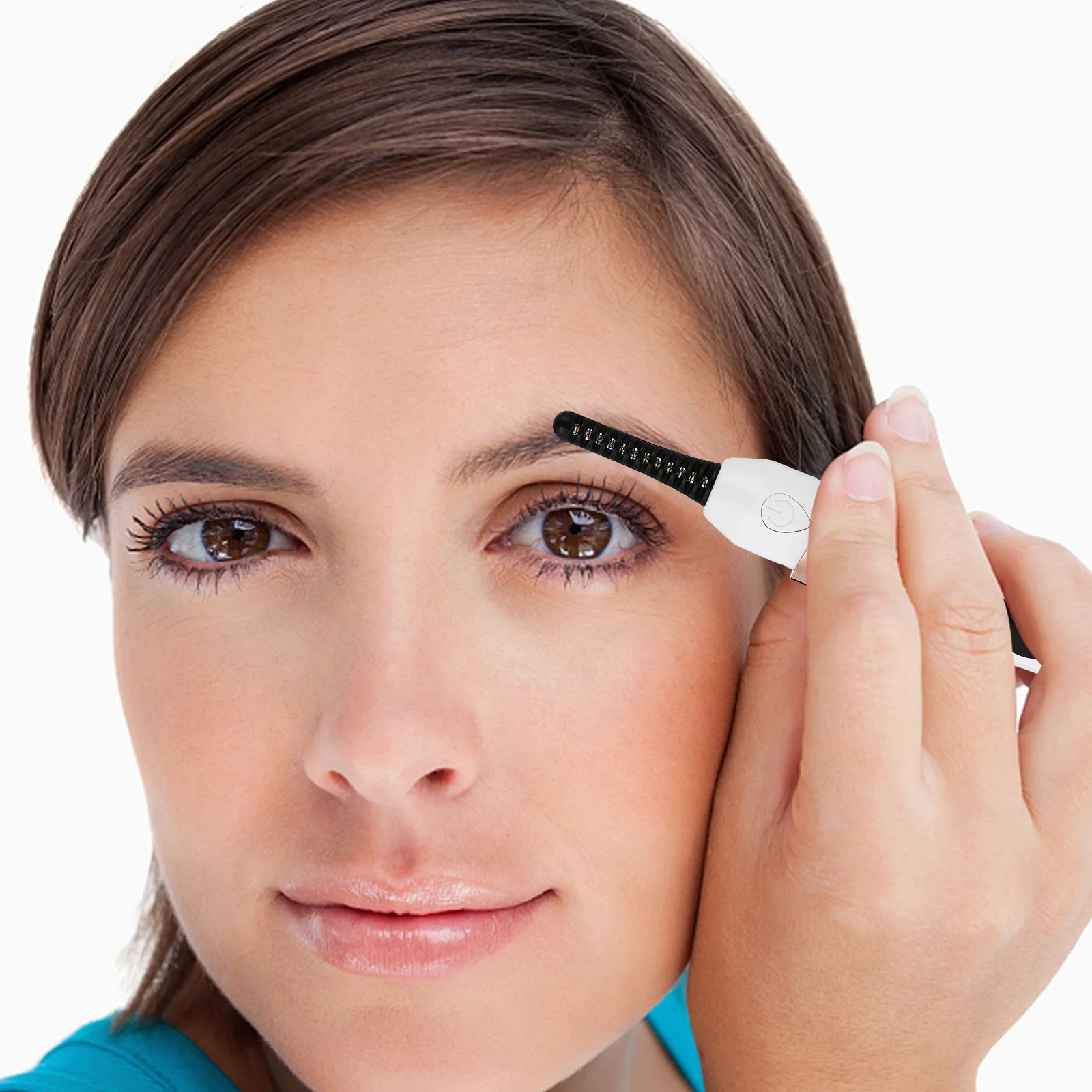 1세트 가열식 속눈썹 컬러 전기 속눈썹 컬링 기기 빠른 예열 안전한 눈꺼풀용 휴대용 메이크업 도구 일상용