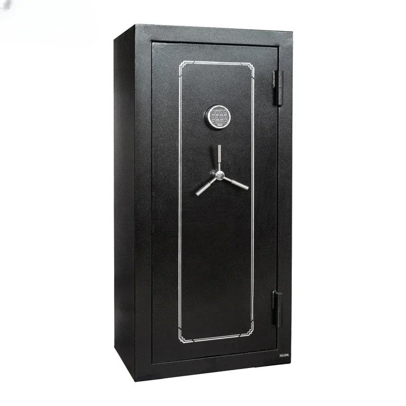 High Quality Best Large Fireproof Long Gun Vault Security Electronic Digital Locks Gun Cabinet Safe Box Home Gun Cabinet