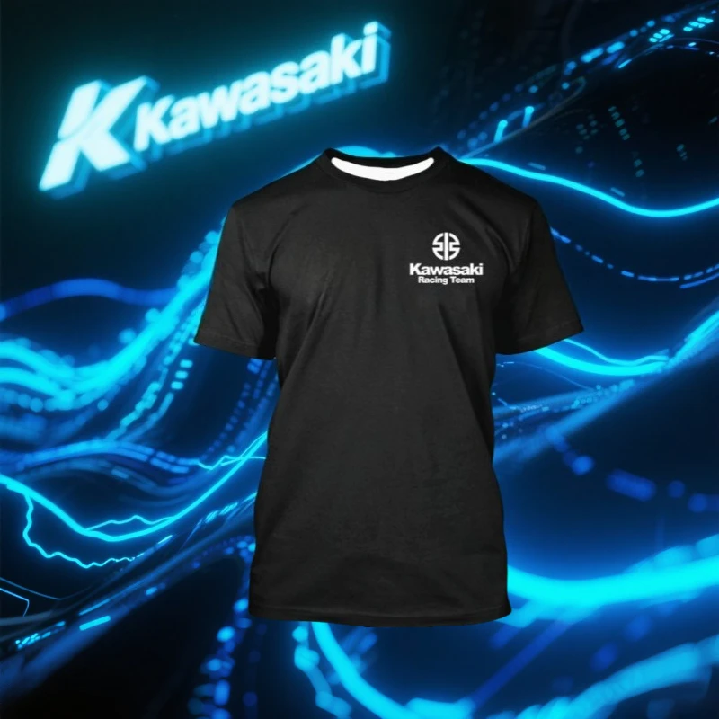 

Men's T-shirt Kawasaki Motorcycle T-Shirt Riding T-Shirt Sunscreen Fast Drying Sweat Absorbing 3d Print T-shirt Summer T-Shirt