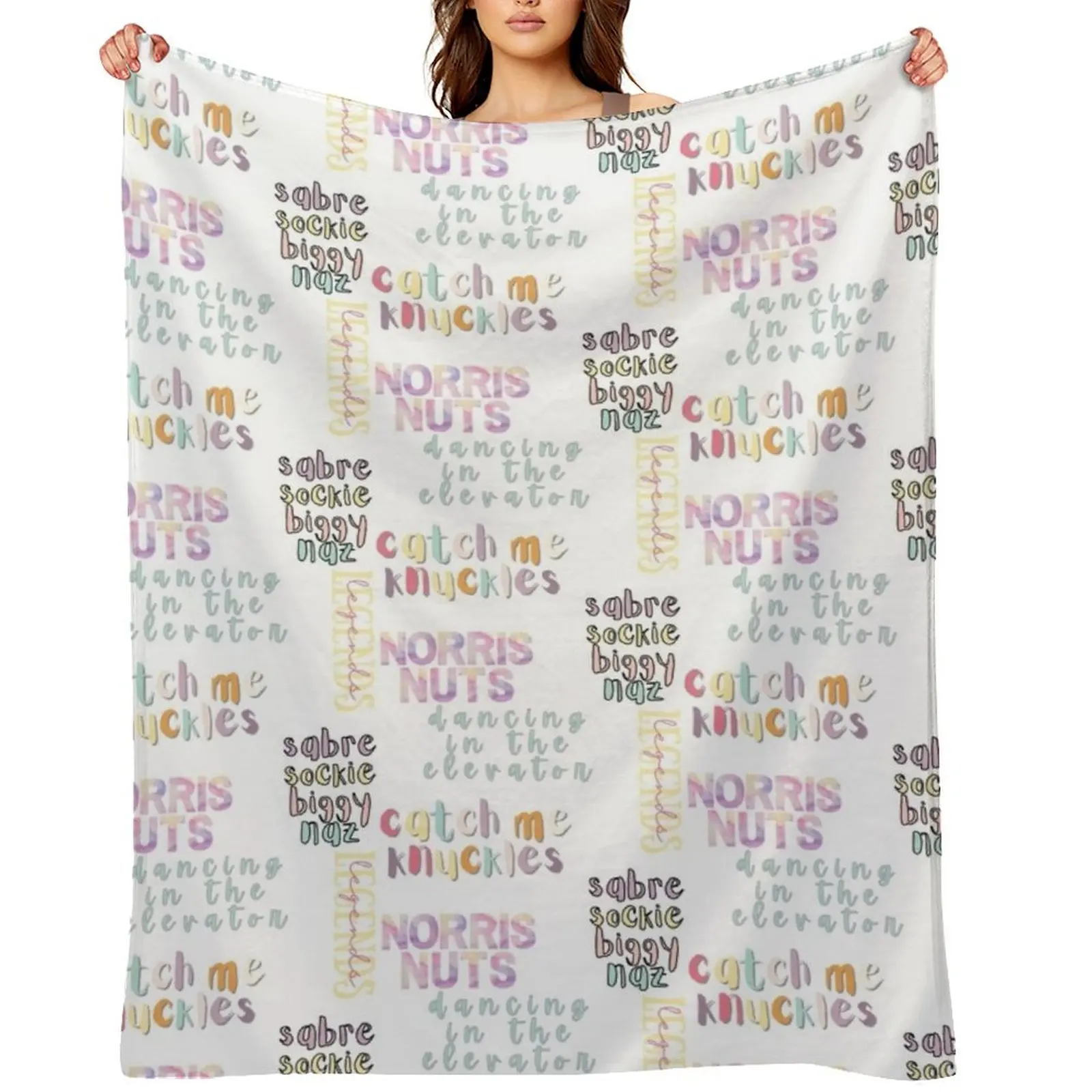 

Norris Nuts Legends band - catch me knuckles Throw Blanket Giant Sofa Designers Hairys Plaid Blankets