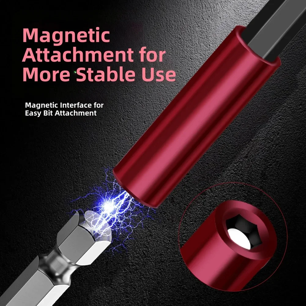 

Screwdriver Bit Extension Bar Magnetic Hex Shank Extension Rod Drill Bits With Quick Release 50-300mm Batch Head Extension Rod