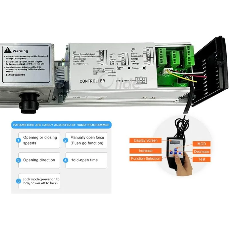 Olideauto Touchless Sensor Open Automatischer Schwingtüröffner mit 2 passiven Infrarot-/Körper-/Bewegungssensoren
