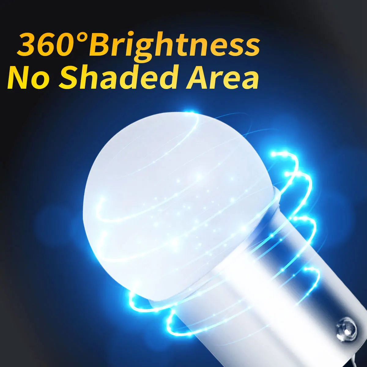 2/4/6/10PCS Ultra Bright 1156 BA15S P21W 1157 BAY15D P21/5W S25 G18 LED Signal Lights Turn Lamp Red Amber Yellow White 12V Cars