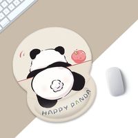 Panda Non-Slip Pad Wrist Rest Comfortable Cartoon Keyboard Pad Cute Hand Support 3D Mouse Pad Typewriting Tools