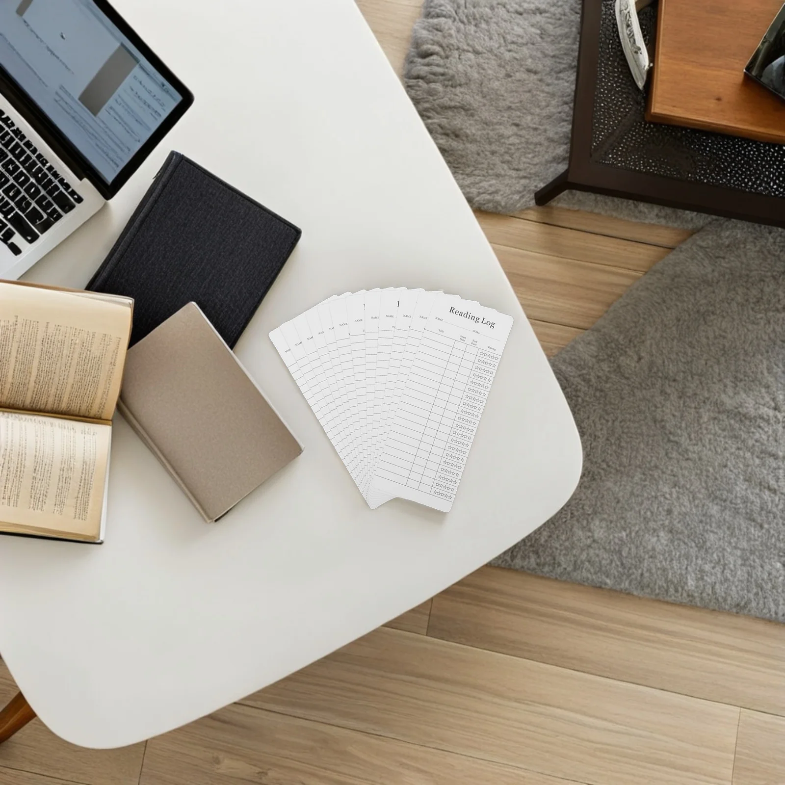 30Pcs Reading List Bookmarks Library Cards for Book Lovers School Office Reading Log Tracker Book Accessories Supplies