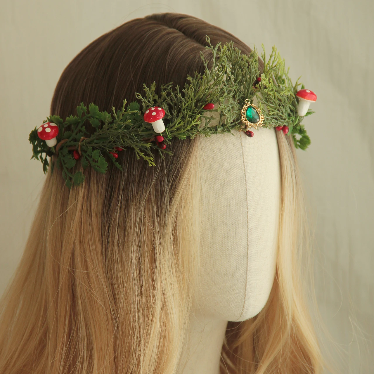 Christmas Headband Winter Crown Red Berry Flower Crown Holly Berry Christmas Crown Wedding Flower Crown Wedding Decor Bridesmaid