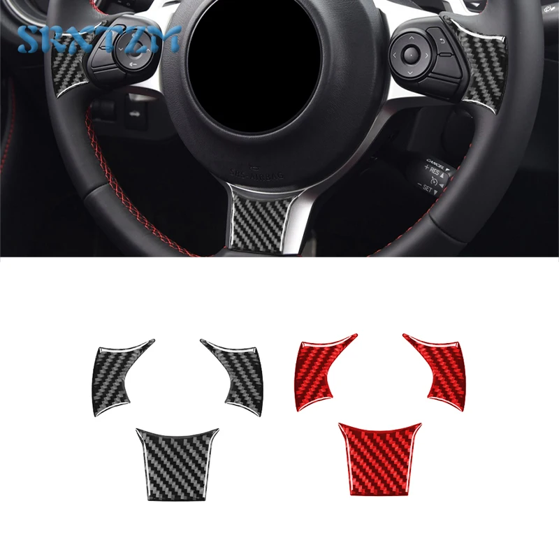 Наклейка на руль из углеродного волокна для Subaru Brz, Toyota 86, Gt86 2017-2019, автомобильные аксессуары, автомобильный Декор