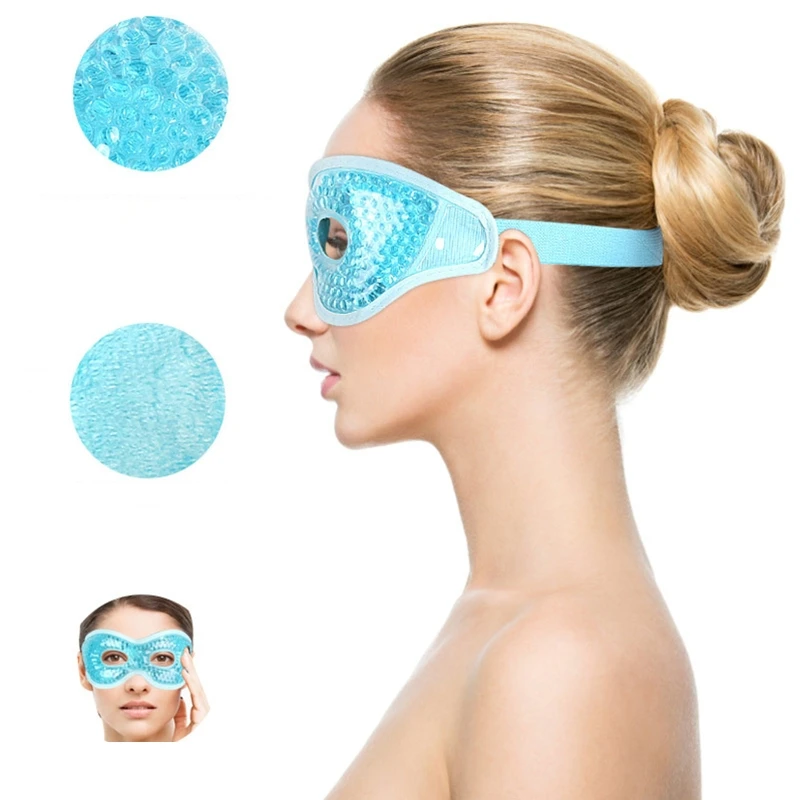 Hot and Cold Gel Eye Mask Sleeping,Swelling,Migraines, Headaches,Stress Relief Ice Gel Freezer Eye Mask Reduce Drop Shipping