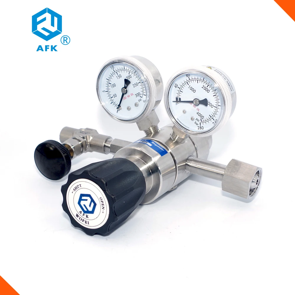 High Purity Nitrogen Co2 Dual Stage Regulator with Dual Gauge