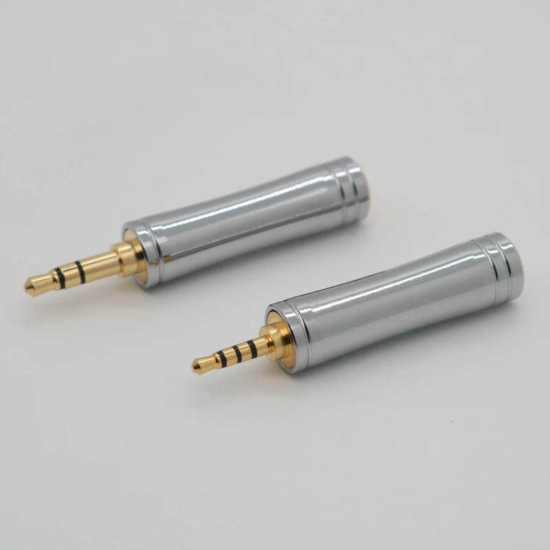 XINHS ไม่มีสาย,โลหะสแตนเลสสตีลเชลล์,ปลั๊กชุบทอง2.5 4.4หญิง3.5ชาย,2.5ชาย