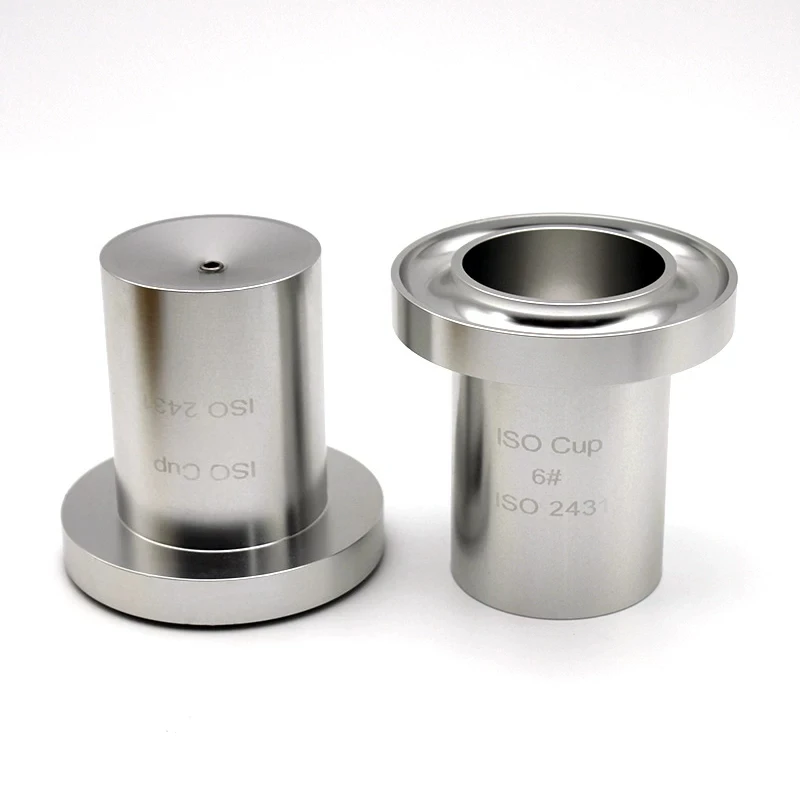 ISO outflow cup 6 # aluminum alloy viscosity  paint coating ink flow rate  liquid viscosity testing