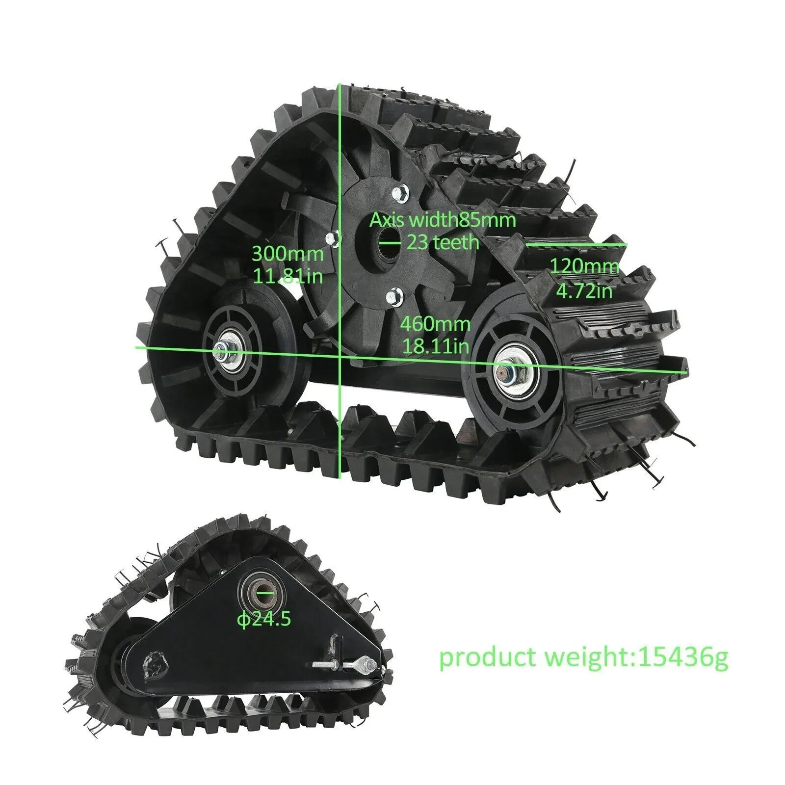 Pair Rear Wheels Tracks for Snow Sand Snowmobile ATV UTV Dune Mower Four Wheeler Go Kart Karting UTV Buggy Quad Rear wheel Tire