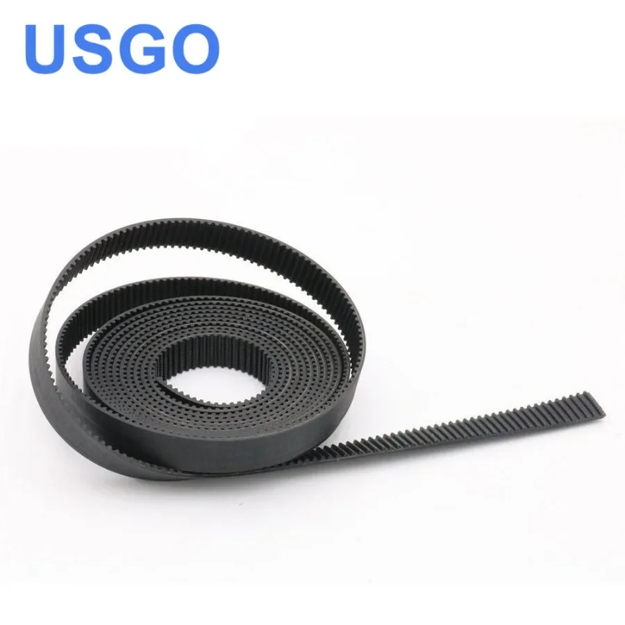 USGO คุณภาพสูง 10 เมตร HTD3M PU เปิดเข็มขัด 3M กว้าง 5 10 15 20 25 30 มม.เข็มขัดยูรีเทนสําหรับ CO2 เลเซอร์เครื่อง