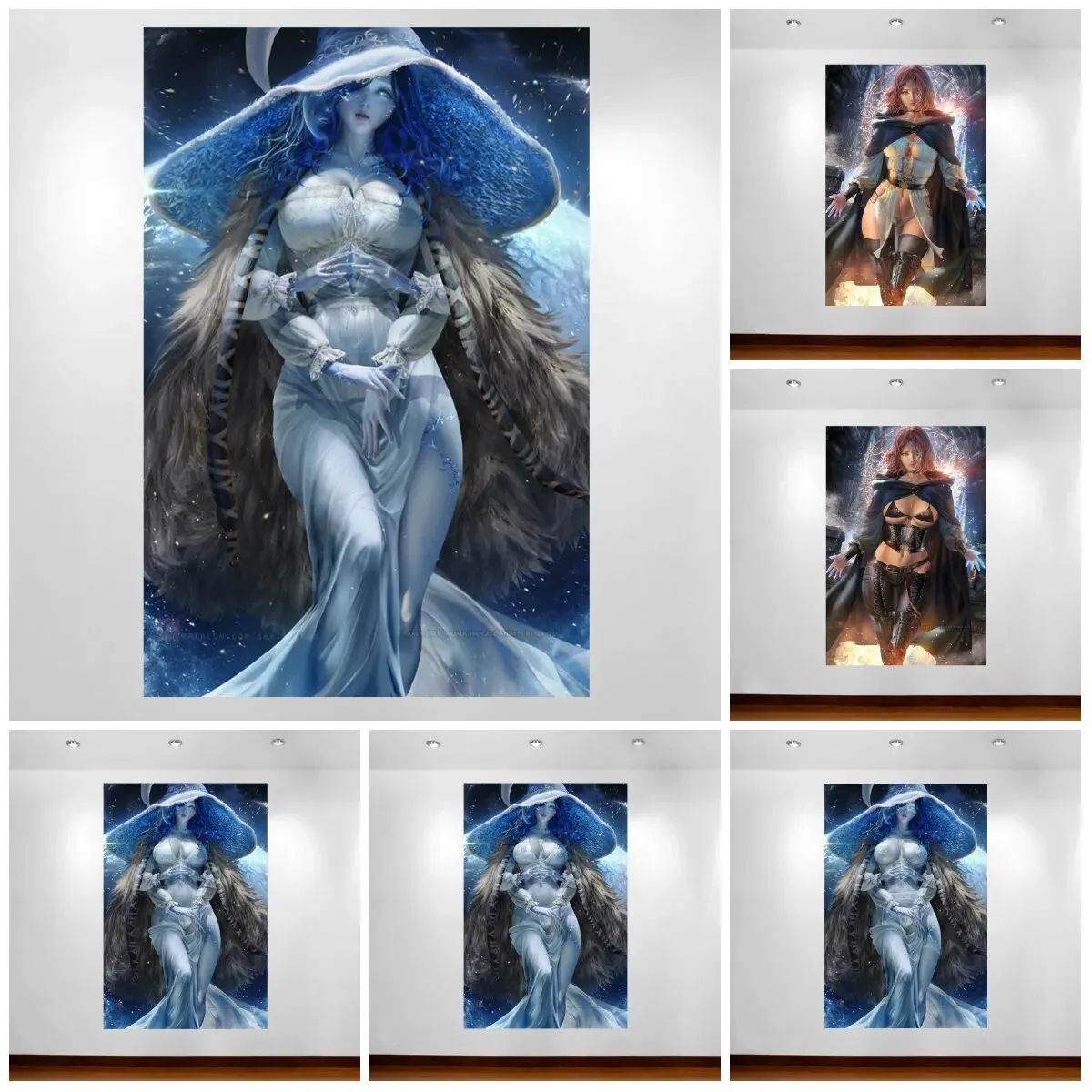 Ranni The Witch Game Poster  Female Martial God Anime Canvas Painting  Wall Decor for Living Room Bedroom Home Decor