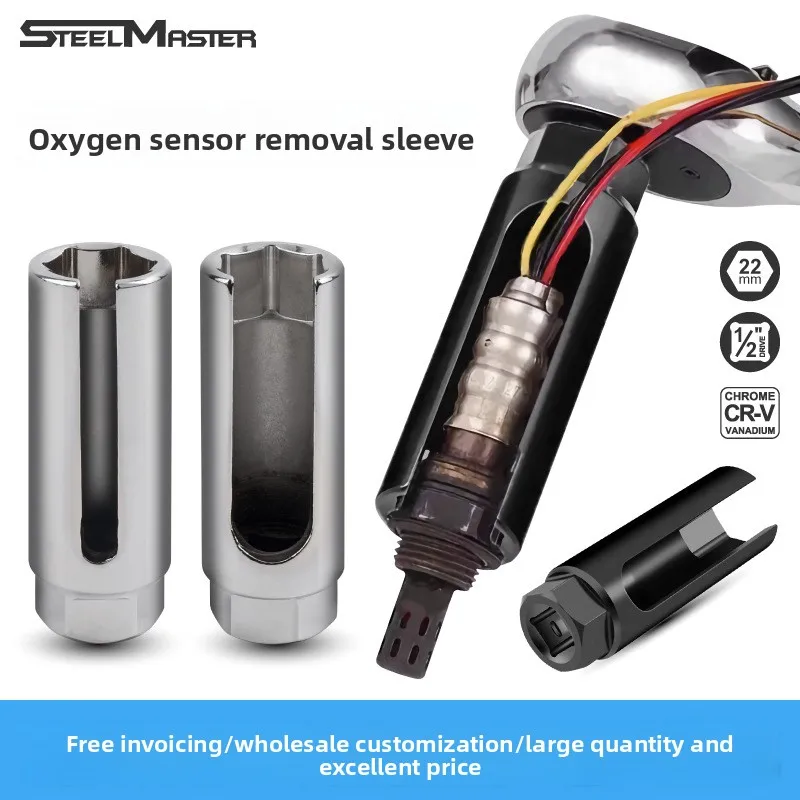 

22mm Oxygen Sensor Socket for Automotive Use High Quality O2 Sensor Removal Wrench Tool 22mm O2 Socket for Car Engine