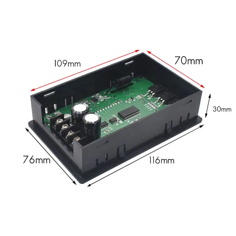 LCD Smart Digital Display Tachometer Adjustable 30A PWM DC Motor Speed Controller Timing Remote Control 12V 24V 36V 48V