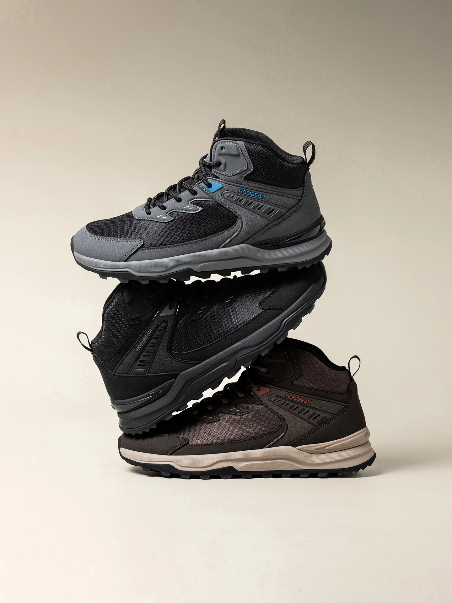 HOBIBEAR Herren Knöchelhohe Wander- und Laufschuhe mit Breiter Passform, Rutschfeste Outdoor-Trail-Wanderschuhe für Männer – Detail 19