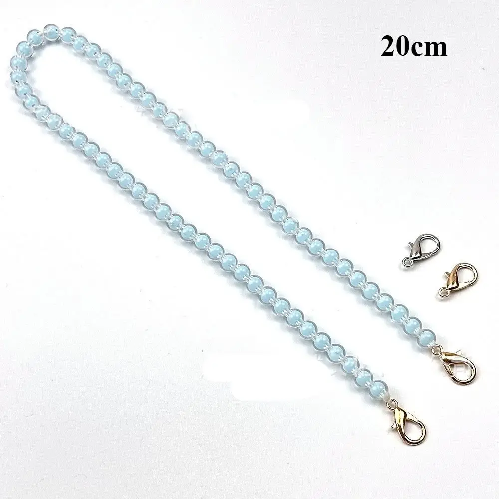 คุณภาพสูง 8 มม.ลูกปัดสายคล้อง 10 ~ 100 ซม.กระเป๋าถือไหล่สายรัดกระเป๋า DIY กระเป๋าอุปกรณ์เสริม