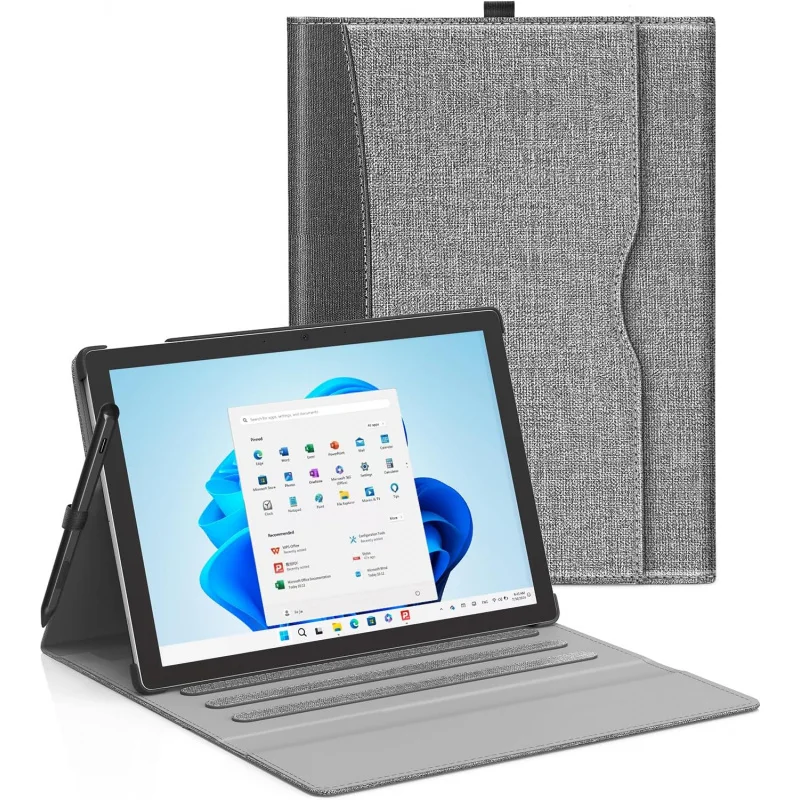 

Чехол для планшета Microsoft Surface Pro 11/10/9/8 Pro 7 Plus с диагональю 12,3 дюйма, Surface pro7/6/5/4/3, портфель, бизнес-обложка, клавиатура
