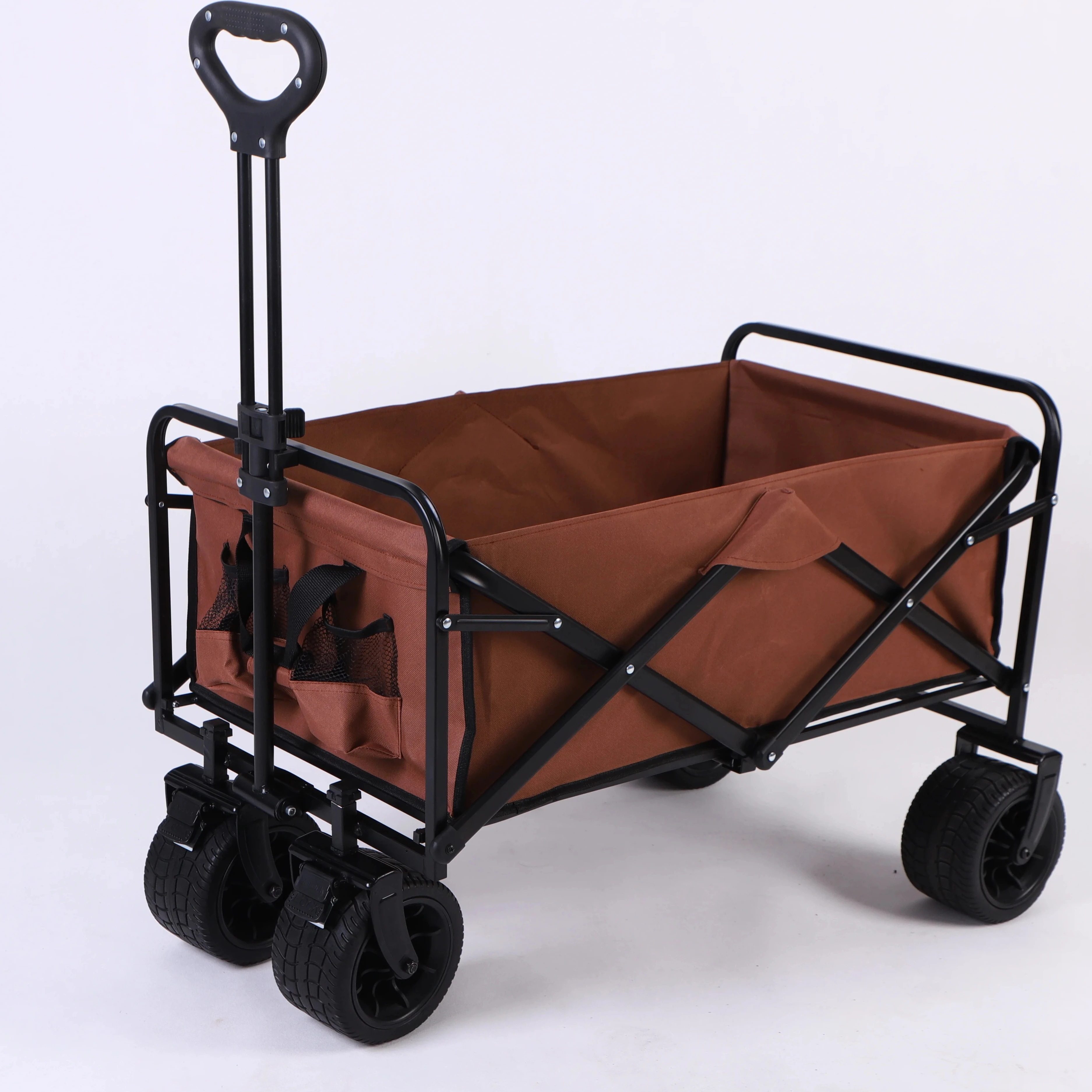 Outdoor Garden Multifunctional Folding Camping Cart Portable Beach Trolley Cart Camping Folding Wagon