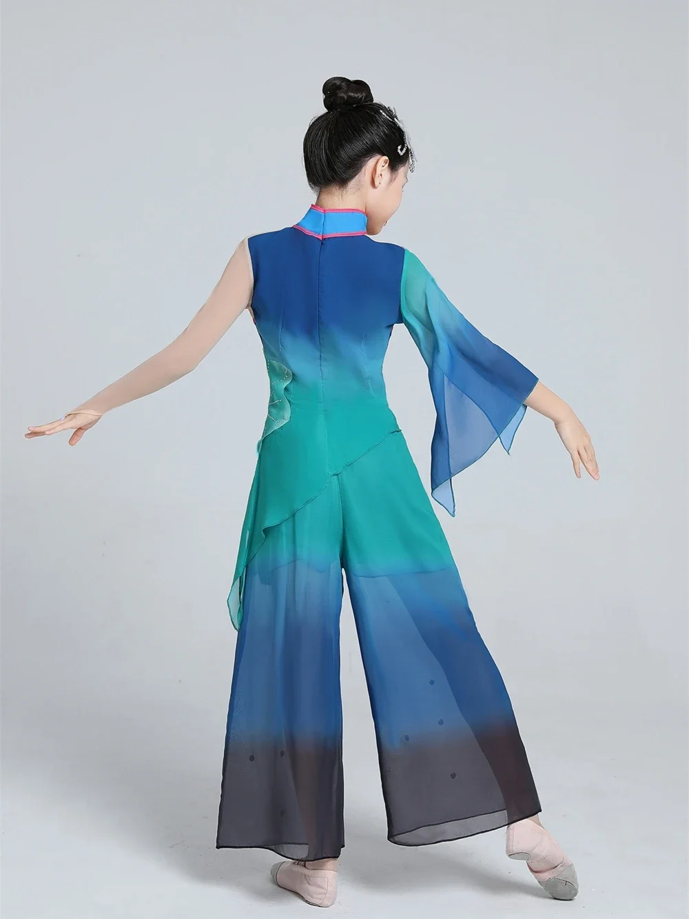 Small Lotus Style Classical Dance Costumes Girls Performancewear Chinese Dance Practice Clothes Art Exam