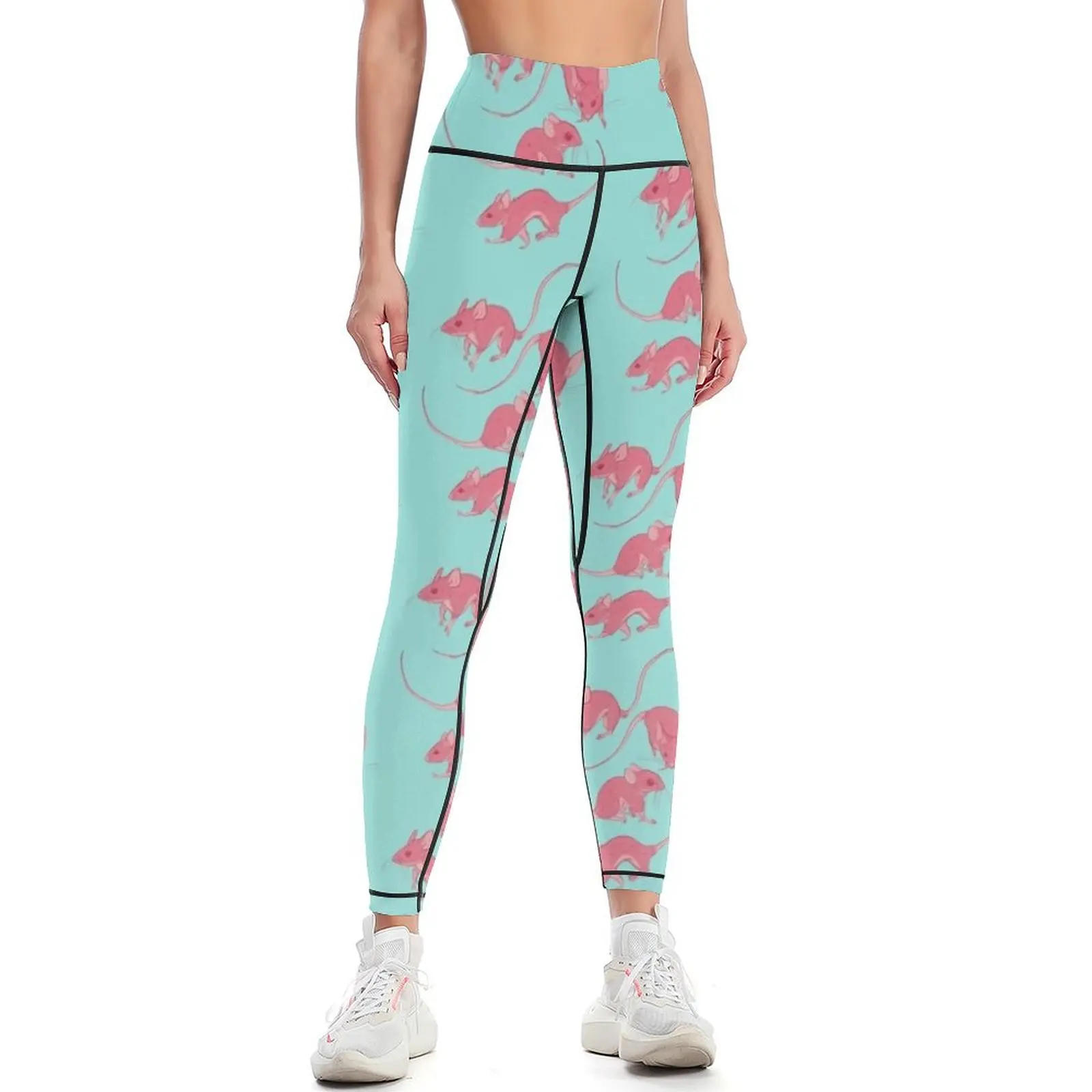 

Cotton Candy Mice Leggings Women's gym gym sportswear woman Women sports Womens Leggings