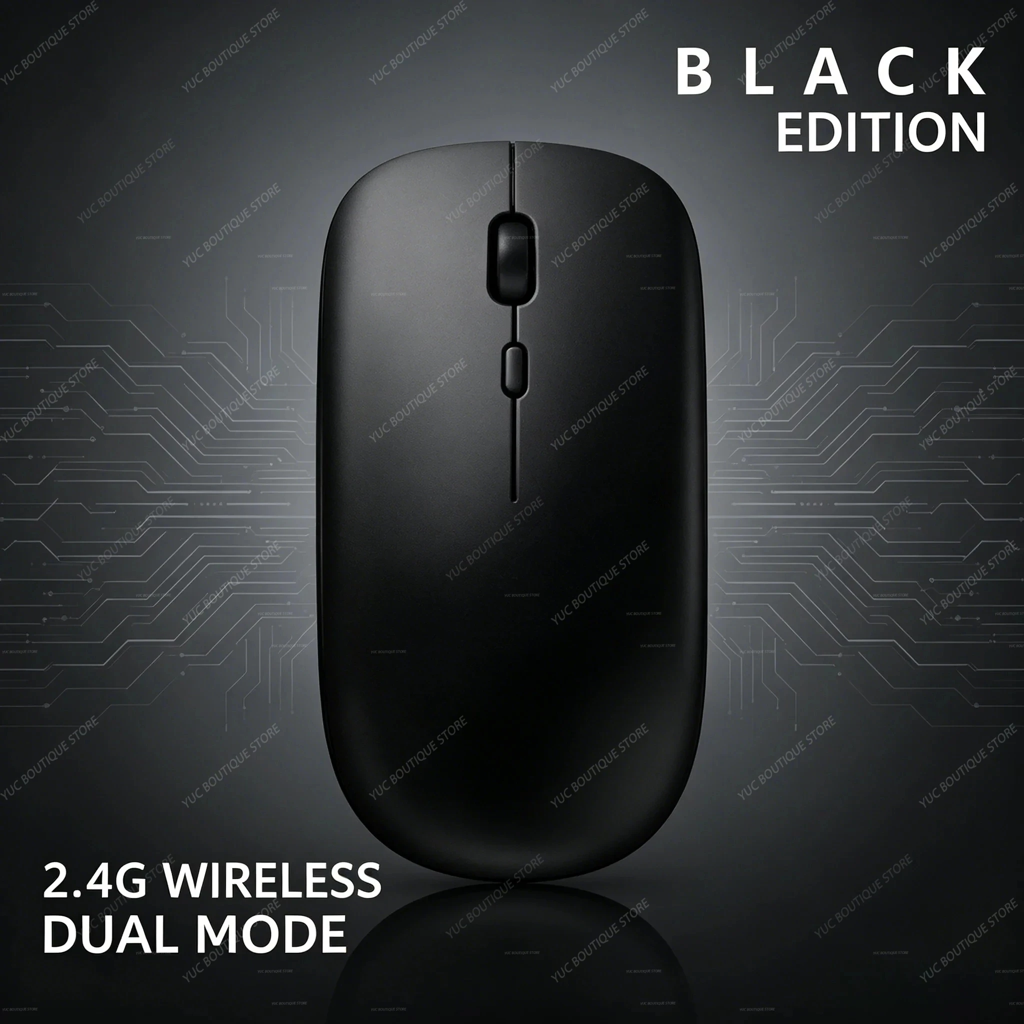 Wireless Bluetooth Mouse Sem Fio Optico Silencioso Ergonômico Recarregável Led RGB USB Wirelless 2.4ghz