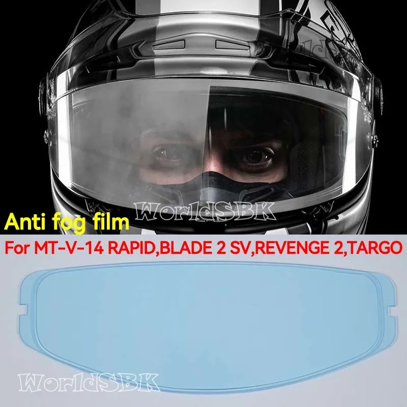 Anti fog film MT-V-14 Helmet Shield for MT Motorcycle Helmet Lens for Model RAPID RAPID PRO BLADE 2 SV REVENGE 2 TARGO Visor