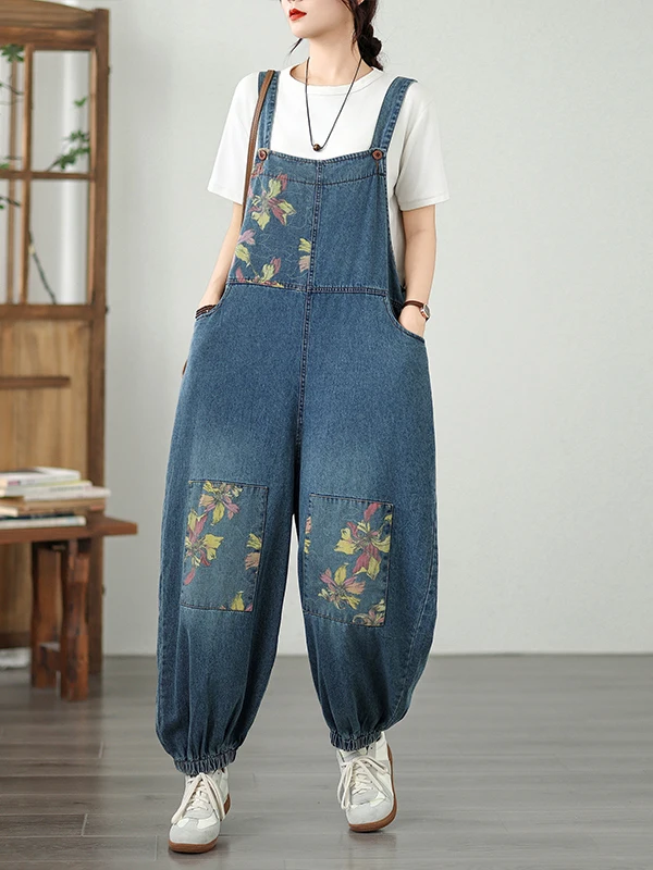 Overol de Mezclilla para Mujer, Pierna Recta Hoada, Estilo Nuevo, Primavera Verano, Azul Claro, Informal, Mezcla de Aodón...