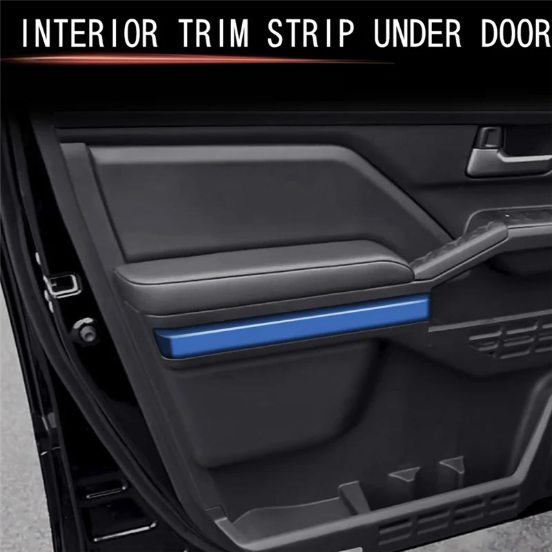 

NEW-Car Interior Door Panel Trim Strip Decorative Sticker For Toyota TACOMA 2024 Car Interior Parts Blue