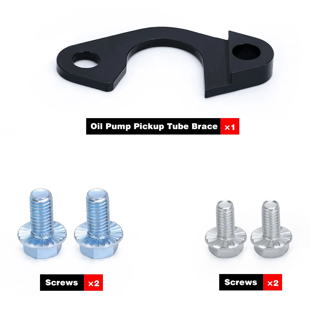 Oil Pump Pickup Girdle Tube Endform Hold Down Brace Retainer Updated 2 Bolt for 97-14 LS Engine LS1 LS3 LS2