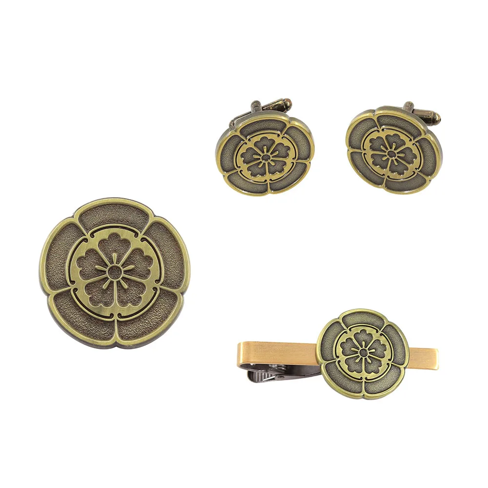 Japanese Mon Oda Mokko Kamon C - Tie Clip Set review and price