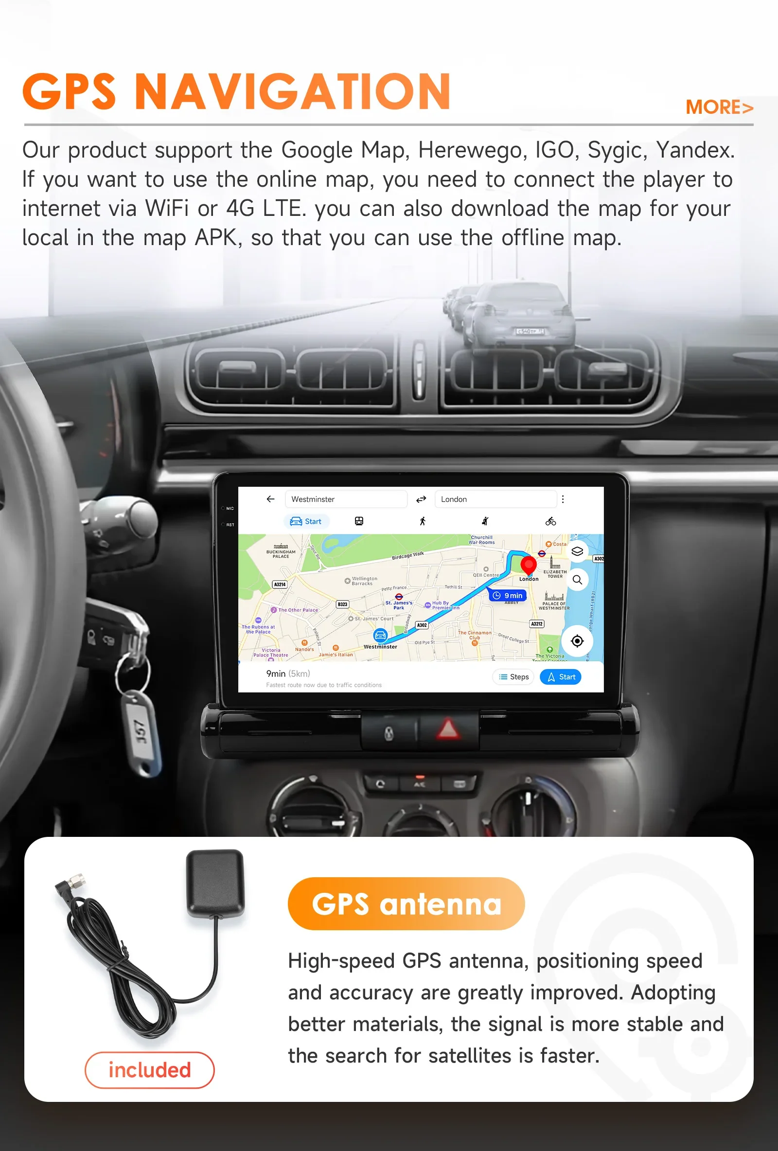 Hizpo CarPlay 4G 6115 AI-Systeme Android 14 Autoradio für Fiat Ducato 3 2006-2022 Multimedia-Videoplayer GPS 2 Din Autoradio – Detail 35