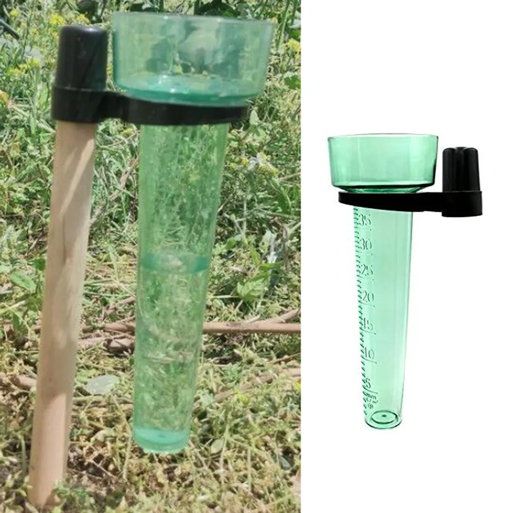 Plastic Rain Gauge Rainwater Rainfall Guage Garden Outdoor Rain Meter Portable Ground Rainfall Guage Measurement Tool