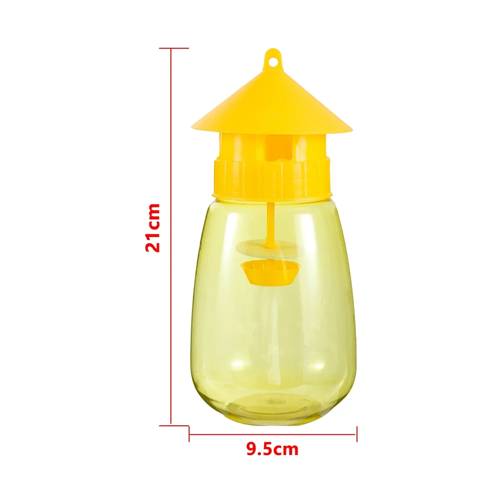 Fruit Fly Trap Yellow Plastic Garden Orchard Reusable Insect Trap Insecticide Tools