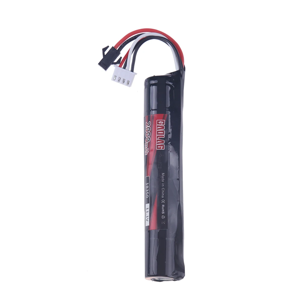 11.1V 2000mah 18350 Li-ion Battery SM PLUG for Electric water Gel Ball Blaster Toys Pistol 3S Lithium Polymer Battery Water Gun