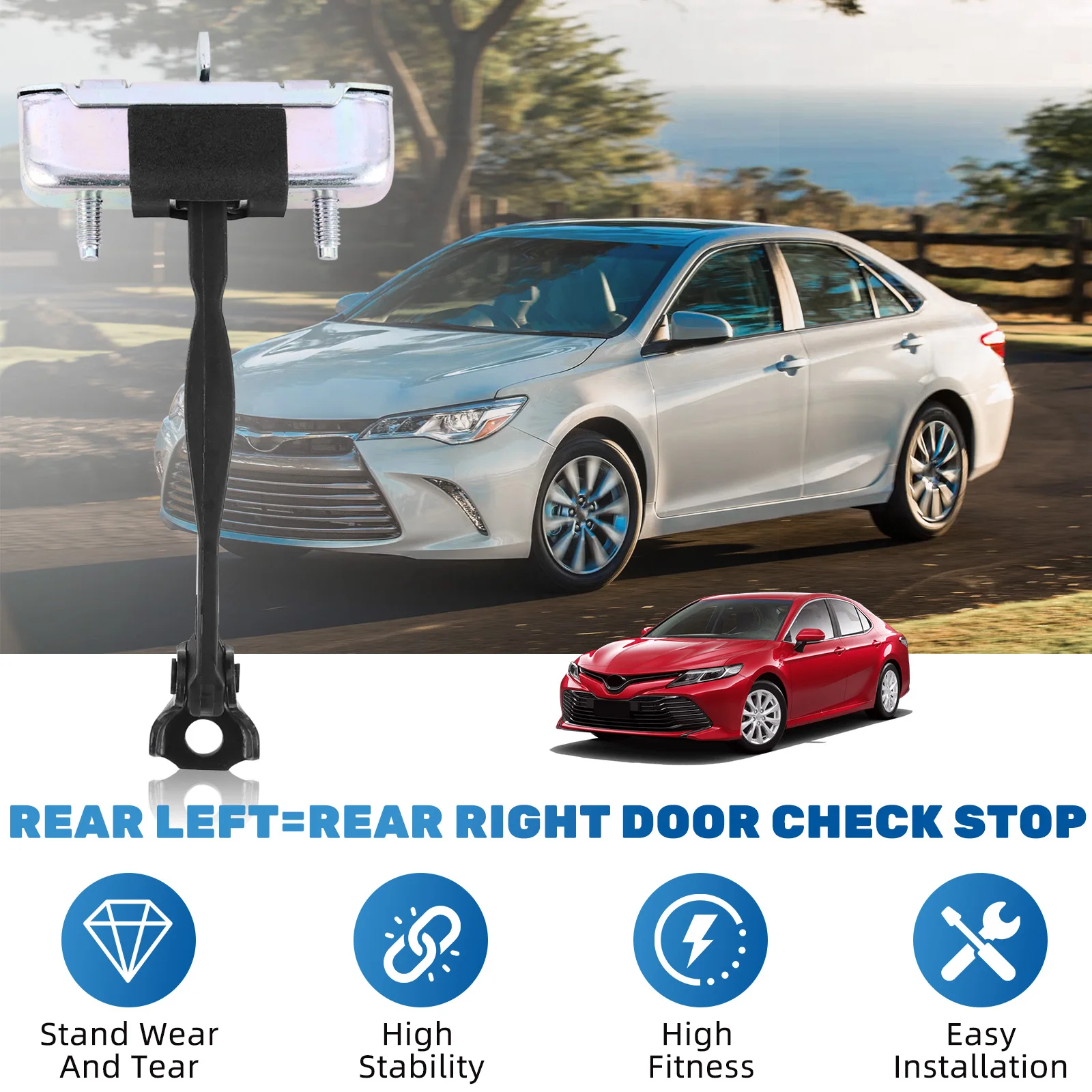 68630-06082 For Toyota Camry 2012 2013 2014 2015 2016 2017 New Rear Left/Right Door Check Door Stopper