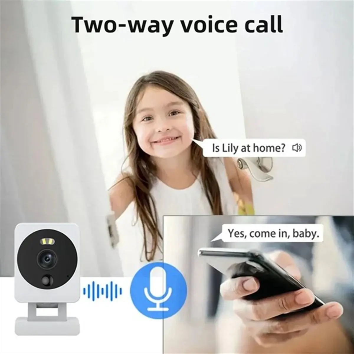 AS62 Mini Tuya Wifi Security Camera 3MP HD Motion Detection Color Night Vision CCTV Camera Waterproof US PLUG
