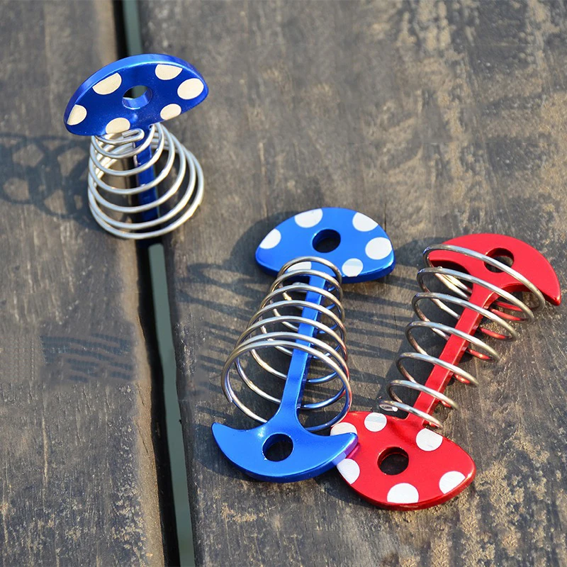 キノコデッキアンカーペグテントステークス春風ロープバックルキャンプオーニングアンカーテントフック固定釘デッキペグ