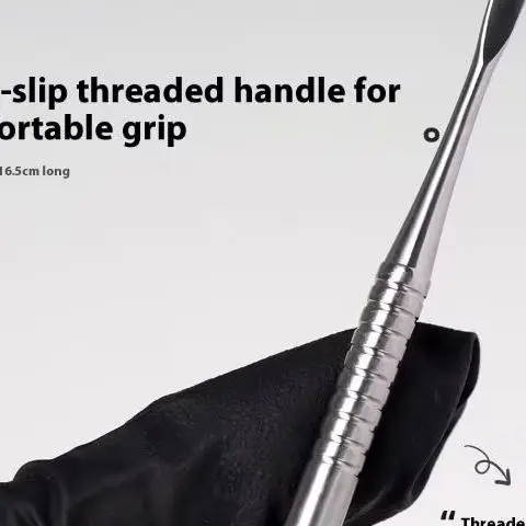 

Двуглавый гель для ногтей из нержавеющей стали, стержень для перемешивания деталей, палочка для рисования, косметическая палитра, шпатель, инструмент для смешивания ногтей