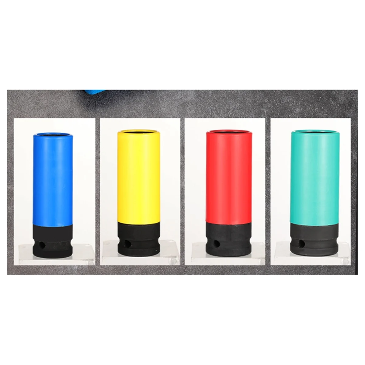 N18R Protetor de roda motriz Tomada de impacto Conjunto de manga de impacto Mangas de plástico 17 mm, 19 mm, 21 mm e 22 mm