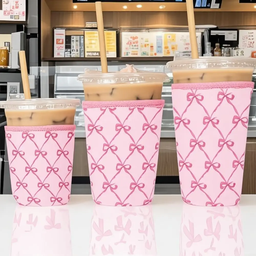 Elastic Neoprene Cup Sleeve Insulation Holder For Coffee Tea Milk Tea Bottle Protective Sleeve Anti Condensation Drink Cover