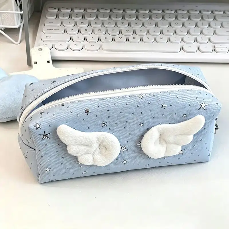 New Angle Wings Pencil Case Large Capacity Portable Pen Bag Pencil Pouch School Supplies - Image 4