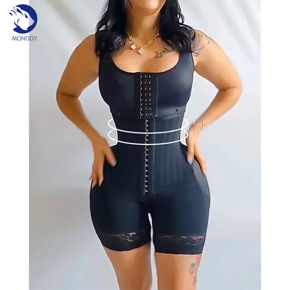 

Fajas Colombianas Moldeadoras High Compression with Bones Body Shaper Slimming Reducing Shapewear Post-operative Waist Trainer