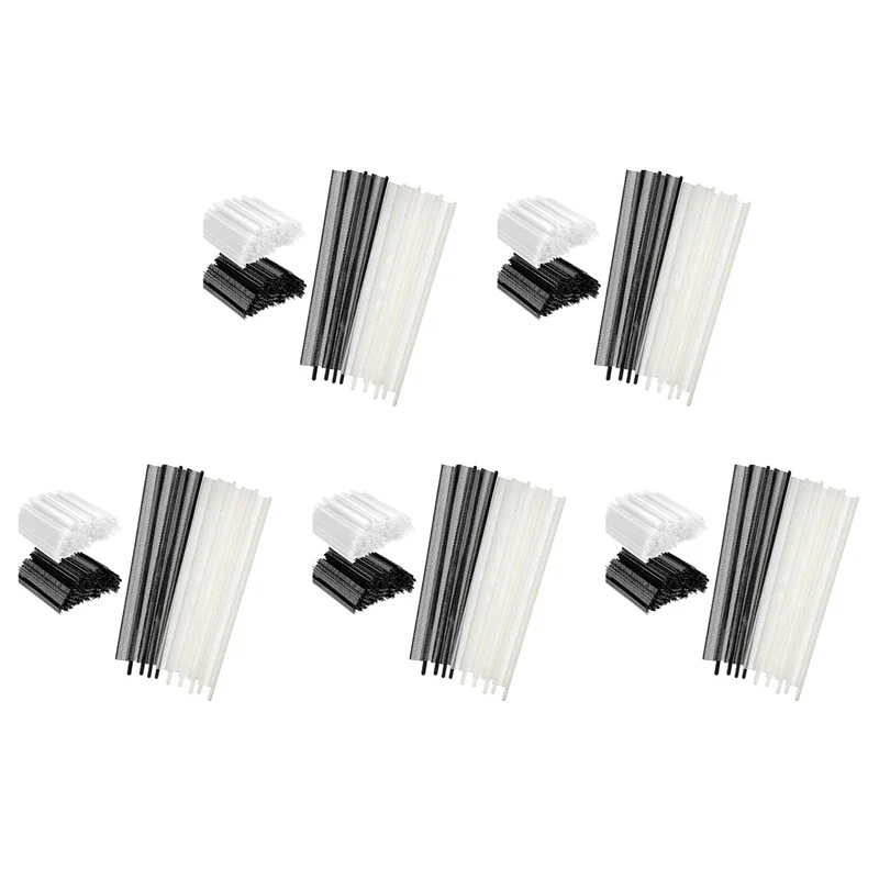 AS95-10000Pcs Mini Tag Kit,0.5Cm Garment Tag Barb Attachment Price Tags 5000Pcs Black Fasteners And 5000Pcs White Fasteners