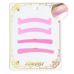 Lomansa 2 Pairs Silicone Eyelash Rods Ribbon Soft Colorful Lash Lift Ribbon Perm Multi-Functional Eyelash Lifting Makeup Tools