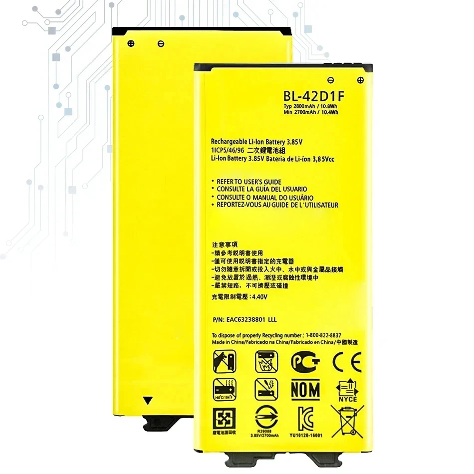 BL-42D1F 2800Mah Battery For LG G5 H820 H830 H831 H840 H850 H860N H860 H868 F700 VS987 LS992 US992 F700L F700S F700k